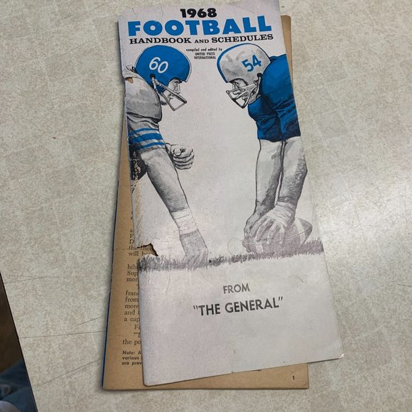 1968 season NCAA Colleges and NFL Pro Football Schedules and Previews - Picture 3 of 8